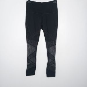 Victoria's Secret black leggings with mesh details size small